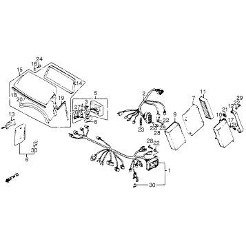GL1200L FAIRING WIRE HARNESS 85