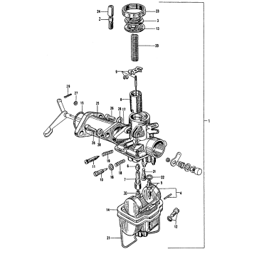 CB/CL160LEFT CARBURETOR
