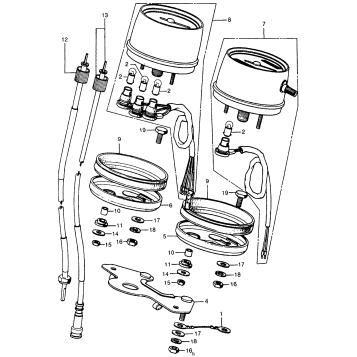 SPEEDOMETER + TACHOMETER K5