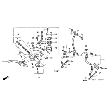 FRONT BRAKE MASTER       CYLINDER