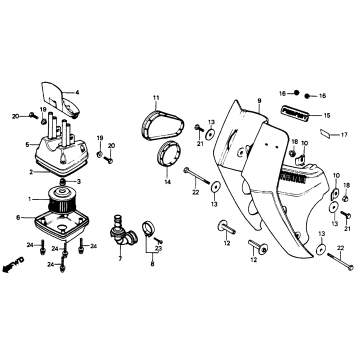 FRONT COVER + AIR CLEANER