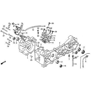 CRANKCASE + OIL PUMP