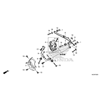 FRONT POWER UNIT         (CBR600RA)