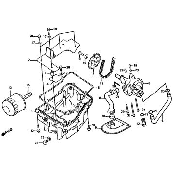 OIL PUMP + OIL PAN + OIL FILTER