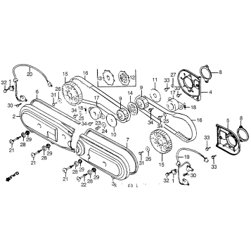 FRONT COVER + TIMING BELT TIMING BELT