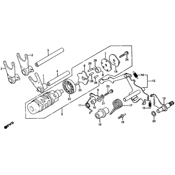 SHIFT DRUM + SHIFT FORK
