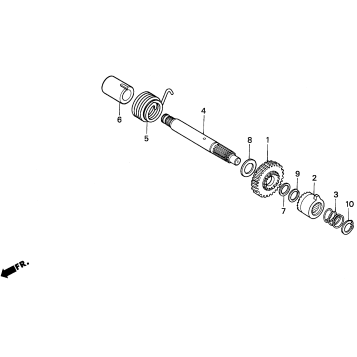 KICK STARTER SPINDLE