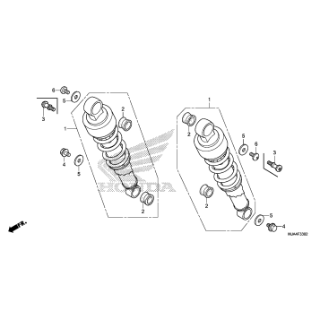 REAR SHOCK ABSORBER (3)