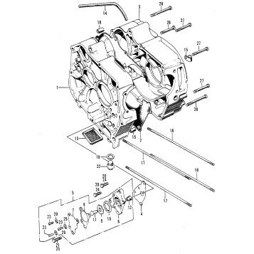 CRANKCASE + OIL PUMP