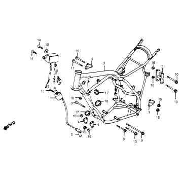 FRAME + IGNITION COIL 81