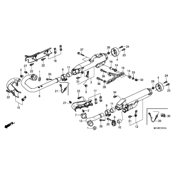 EXHAUST MUFFLER (VTX1800N)
