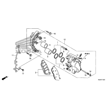 FRONT BRAKE CALIPER (3)
