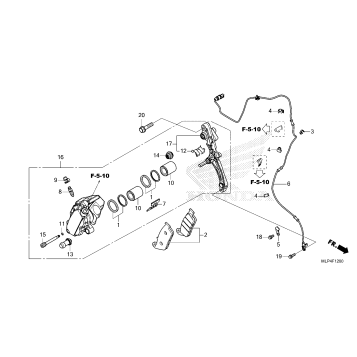 FRONT BRAKE CALIPER      (CL500AP/R)