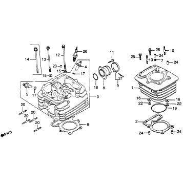 CYLINDER + CYLINDER HEAD