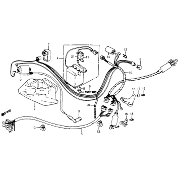 WIRE HARNESS + BATTERY + IGNITION COIL 81