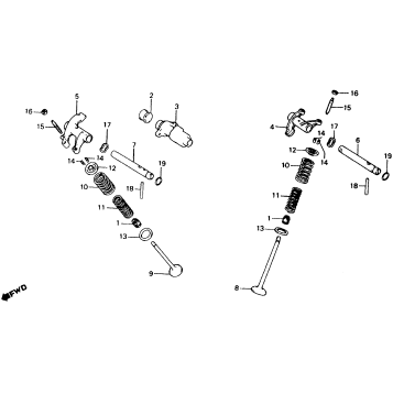 CAMSHAFT + VALVE 81-82