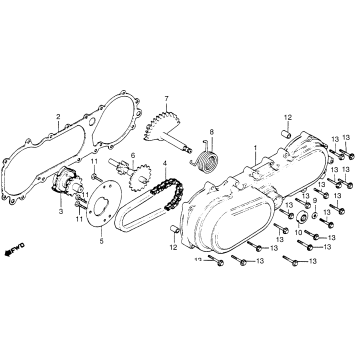 LEFT CRANKCASE COVER 81