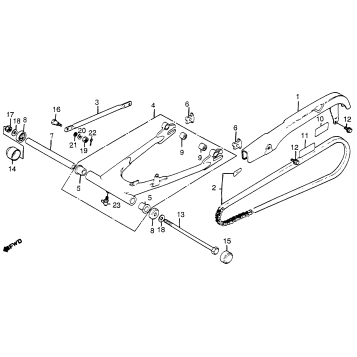 SWINGARM + CHAIN CASE