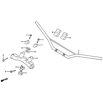 HANDLEBAR + TOP BRIDGE