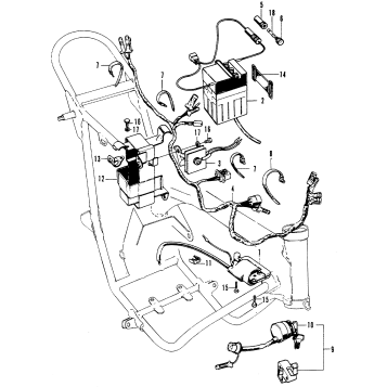WIRE HARNESS + BATTERY