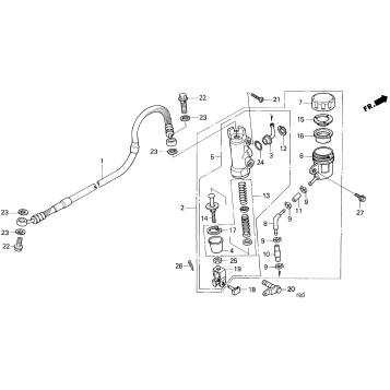 REAR BRAKE MASTER CYLINDER