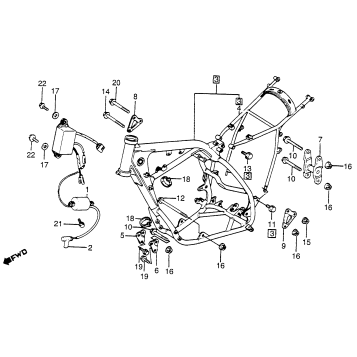 FRAME + IGNITION COIL 83