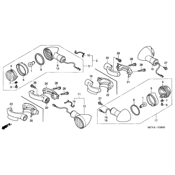 FRONT + REAR TURN SIGNAL