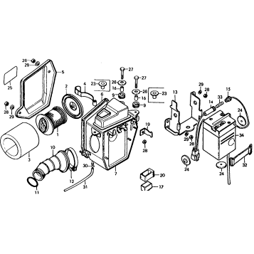 AIR CLEANER + BATTERY