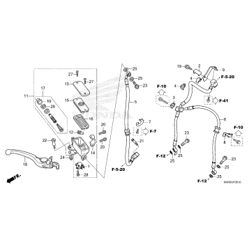 FRONT BRAKE MASTER       CYLINDER