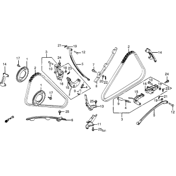 CAM CHAIN + TENSIONER