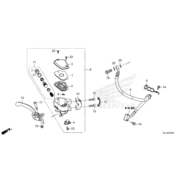 FRONT BRAKE MASTER       CYLINDER