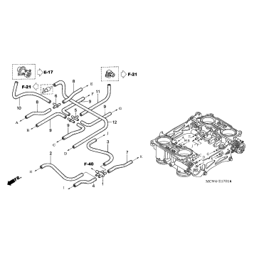 THROTTLE BODY (TUBING)