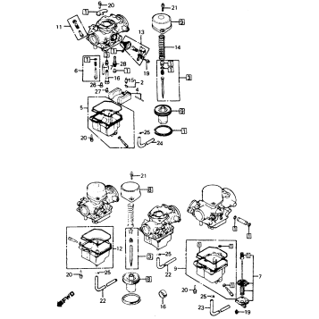 CARBURETOR COMP PARTS