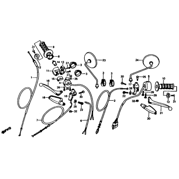 CONTROL LEVERS + SWITCHES + CABLES 83