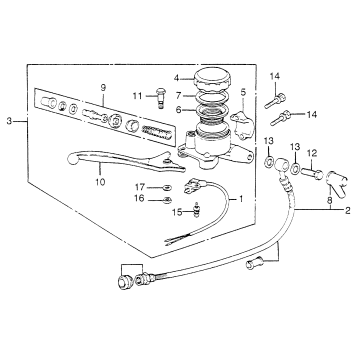 FRONT BRAKE MASTER CYL. 78