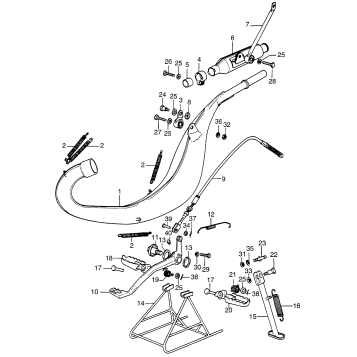 MUFFLER + STEP + STAND