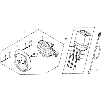 HEADLIGHT + SPEEDOMETER
