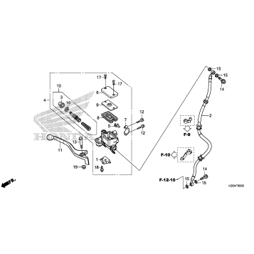 FRONT BRAKE MASTER       CYLINDER