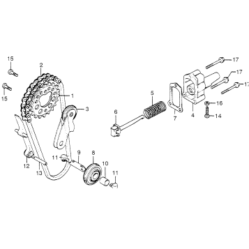 CAM CHAIN + TENSIONER