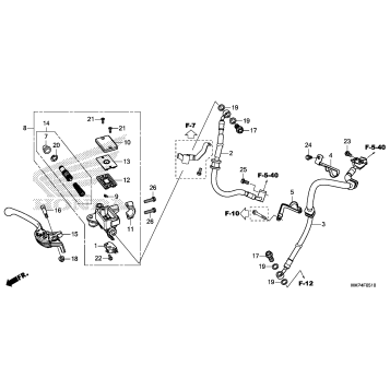 FRONT BRAKE MASTER       CYLINDER (2)