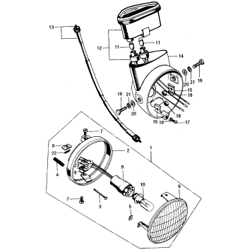 HEADLIGHT + SPEEDOMETER