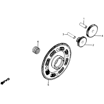 STARTING DRIVEN GEAR