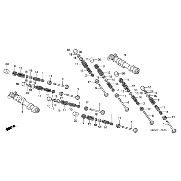 CAMSHAFT@VALVE (FR.)