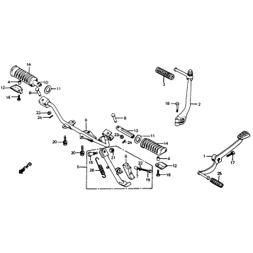 STEP + KICK STARTER ARM + CHANGE PEDAL