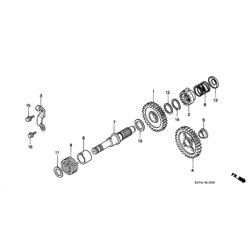 KICK STARTER SPINDLE