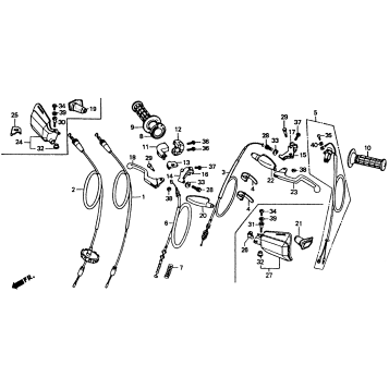 HANDLE LEVERS + CABLES