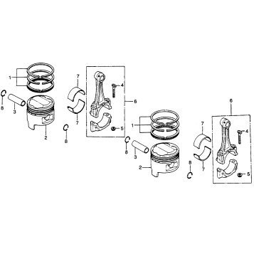 PISTON + CONNECTING ROD