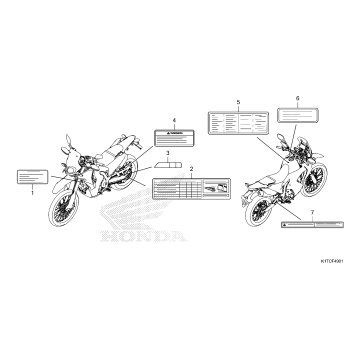 CAUTION LABELS           (CRF300LR/LRA)