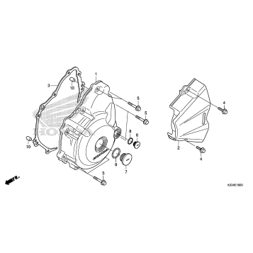 LEFT CRANKCASE COVER