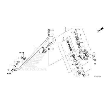 REAR BRAKE MASTER        CYLINDER (CRF300L/LR)